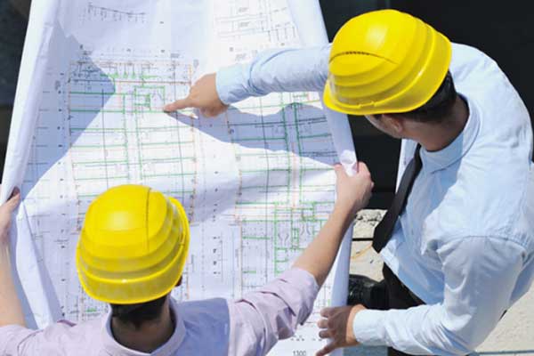 Gantt charts used for construction project
